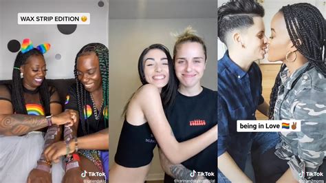 lesbian compilation|lesbian tiktok compilation .